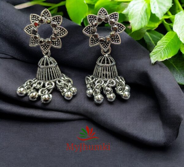 Oxidised Jhumka Earring For Women